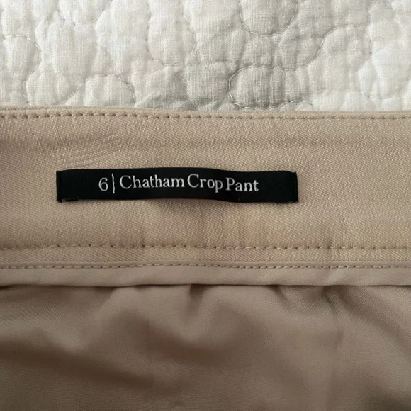 Talbots Chatham Tan Cropped Pants Size 6. NWOT - Picture 3 of 8